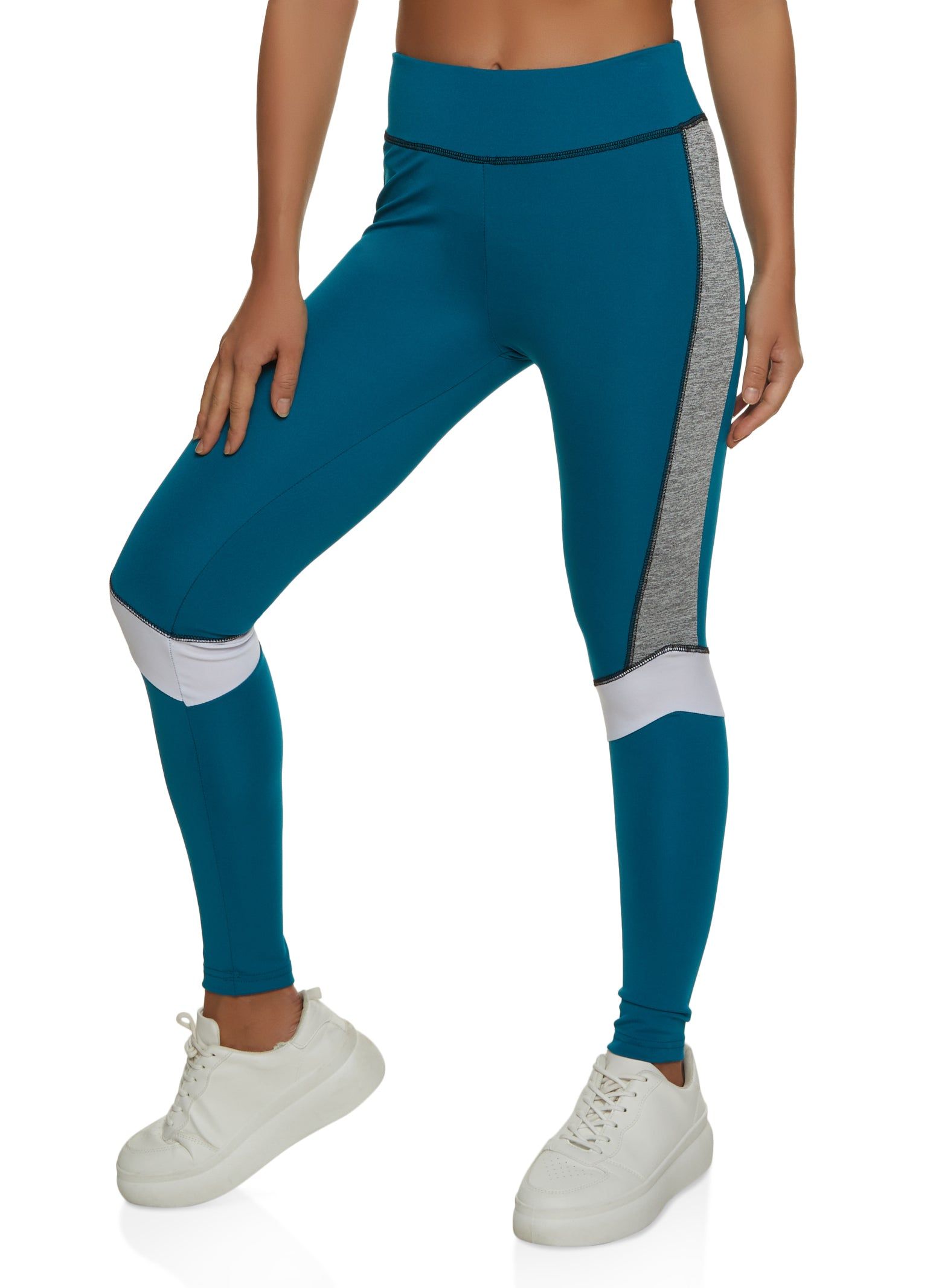 High Waist Color Block Active Leggings sold by Rainbow