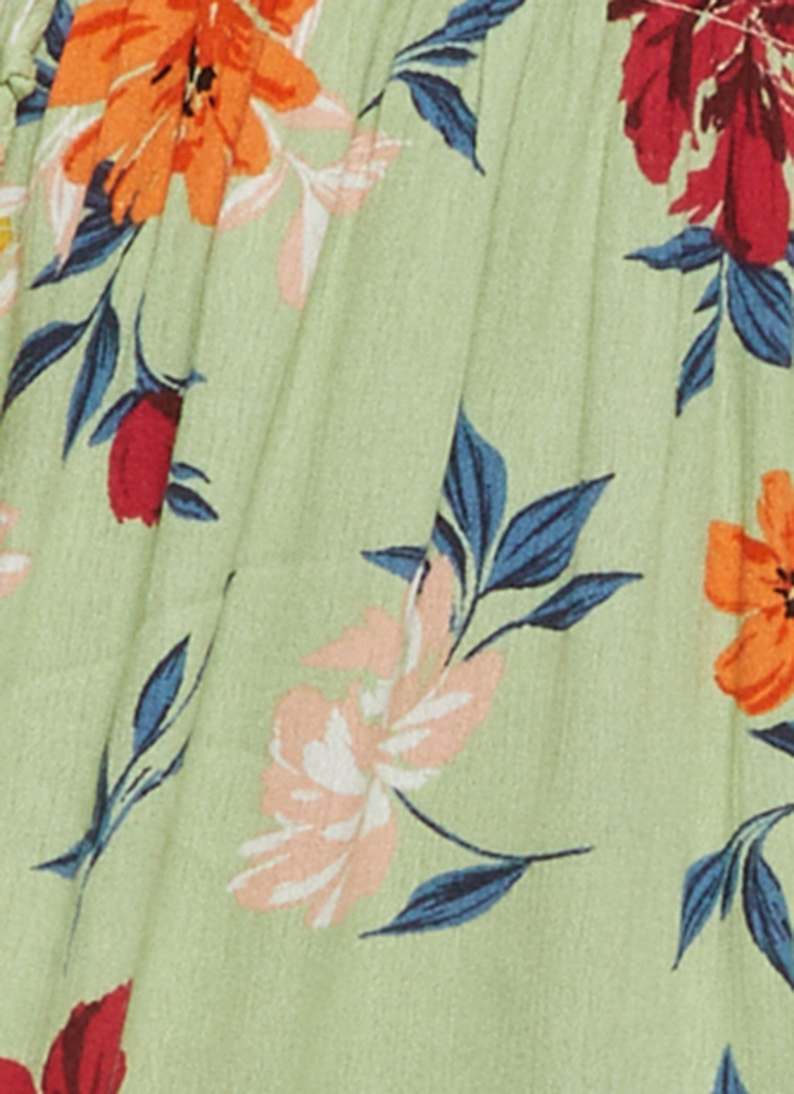 Floral Print Smocked Waist Dress sold by Rainbow product image thumbnail 4