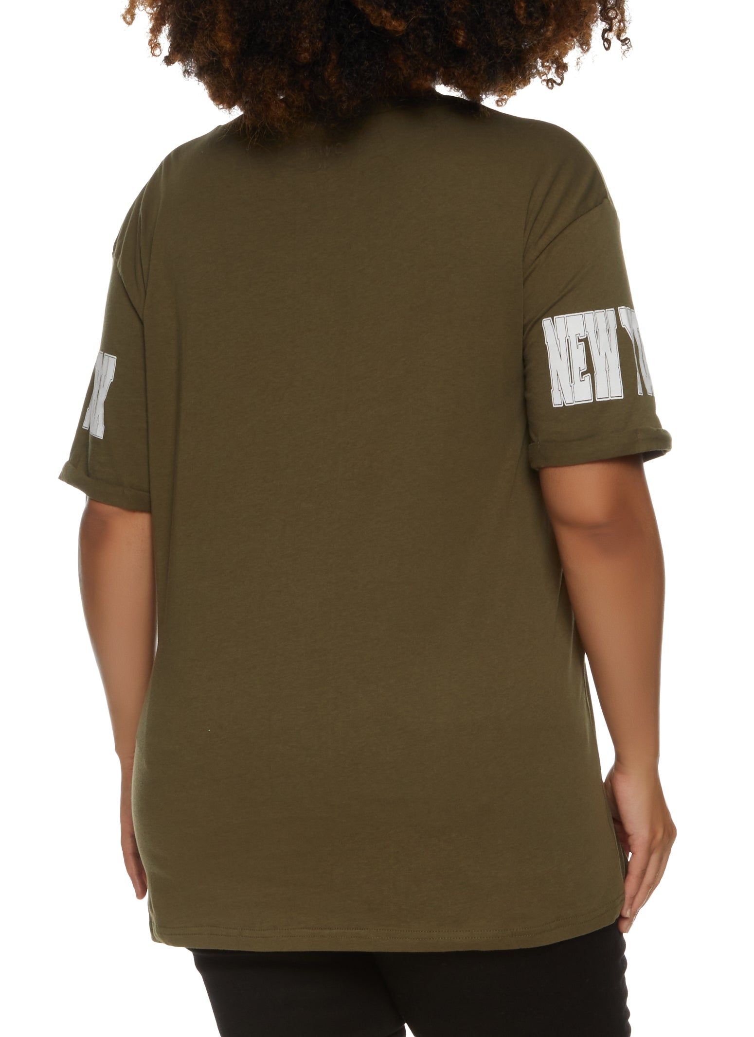Plus Size New York Short Sleeve Graphic Tee sold by Rainbow product image thumbnail 2