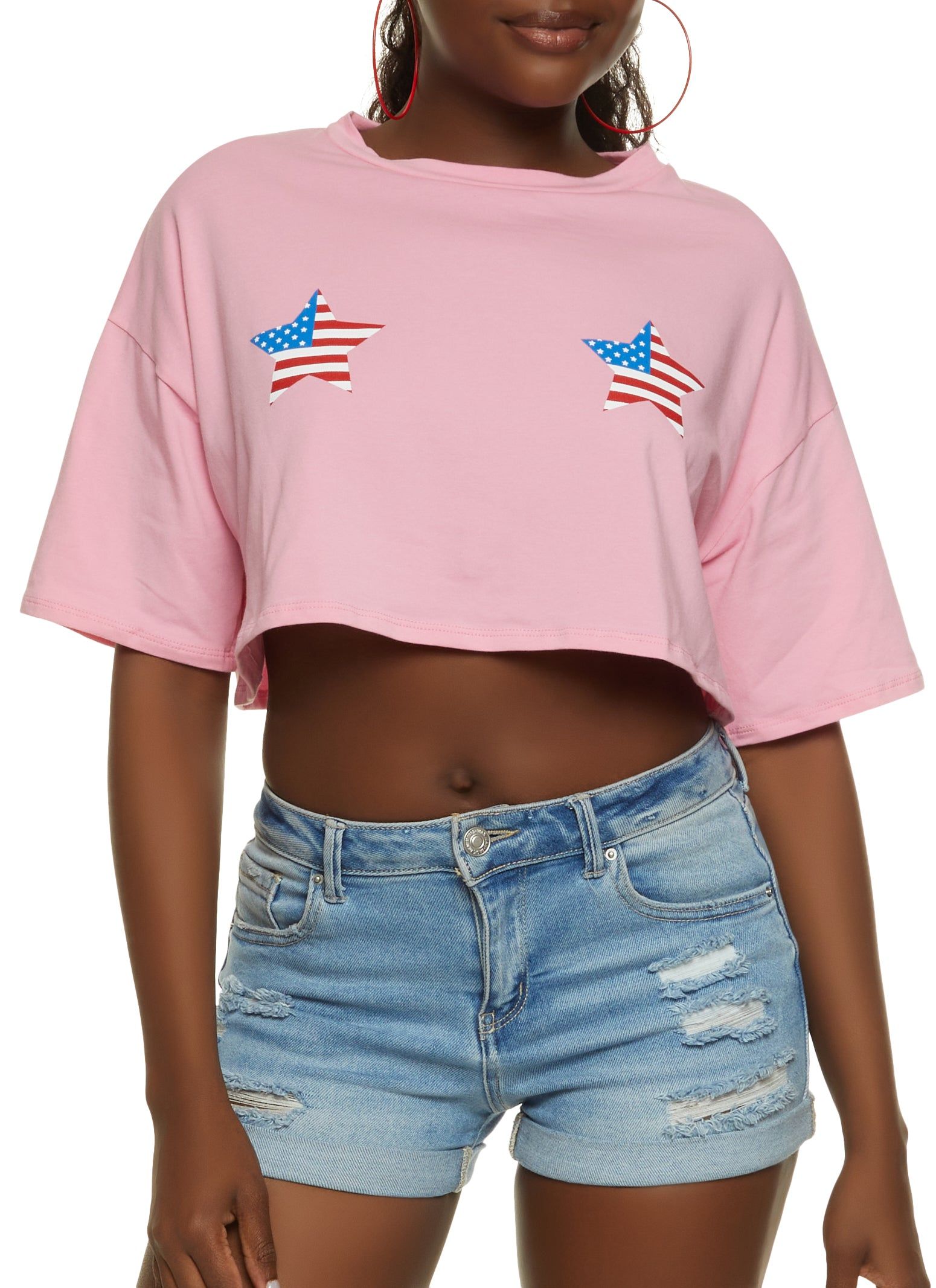 Americana Star Crop Top sold by Rainbow