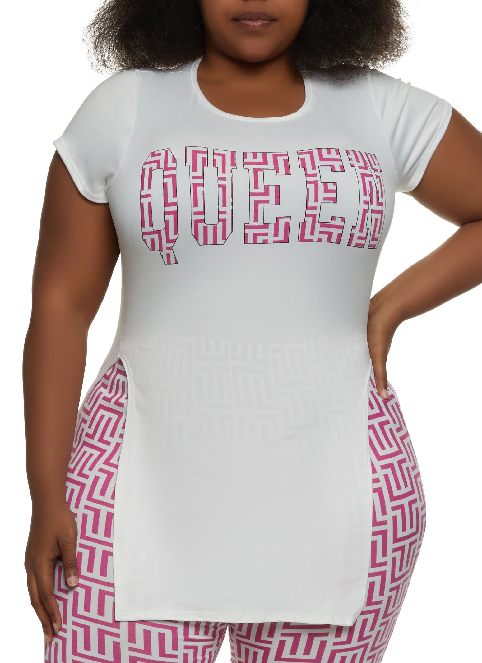 Plus Size Queen Graphic Tunic Tee sold by Rainbow