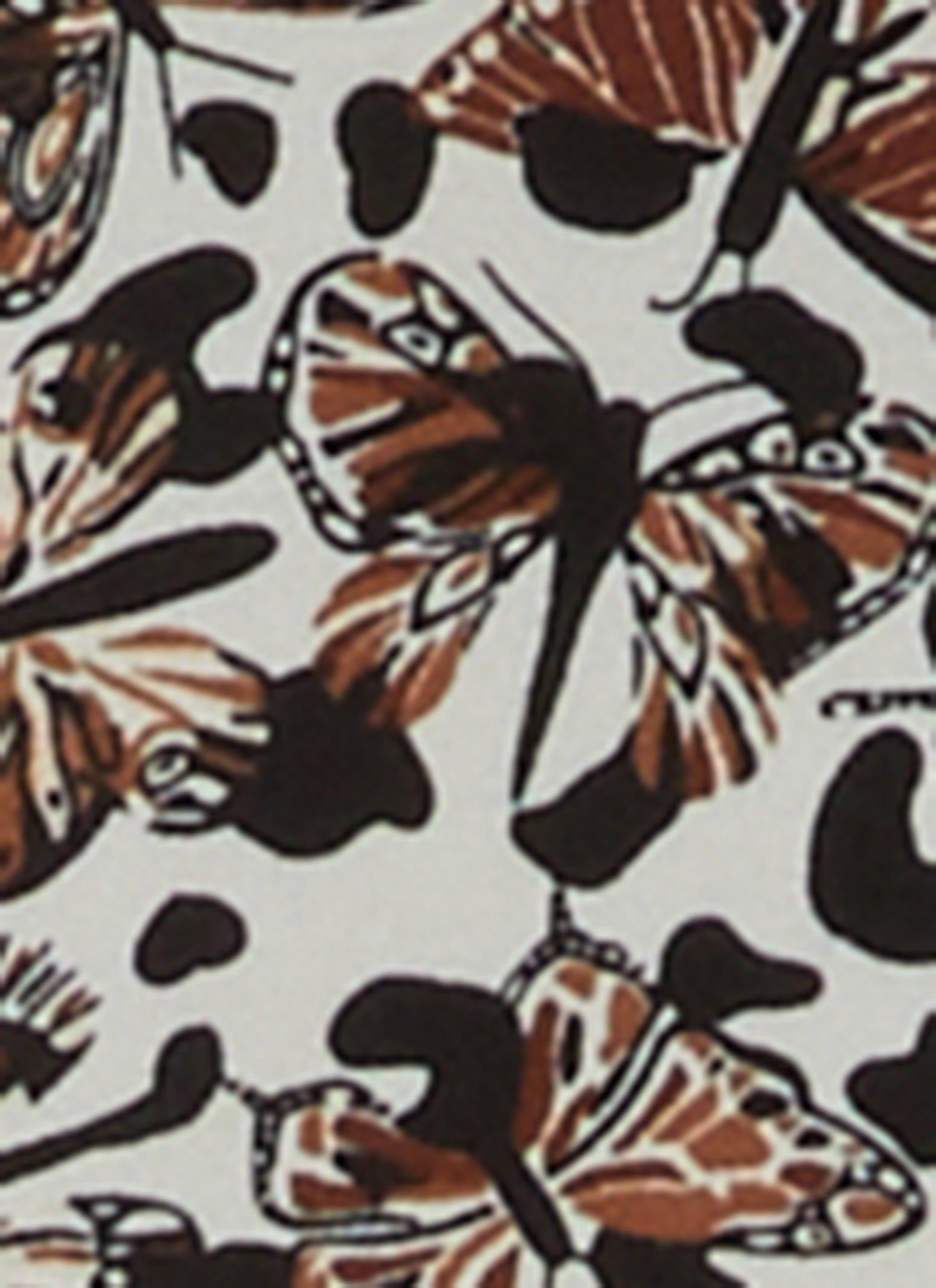 Plus Size Animal Butterfly Print Pajama Shirt and Shorts sold by Rainbow product image thumbnail 3