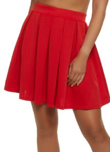 High Waisted Pleated Skirt sold by Rainbow