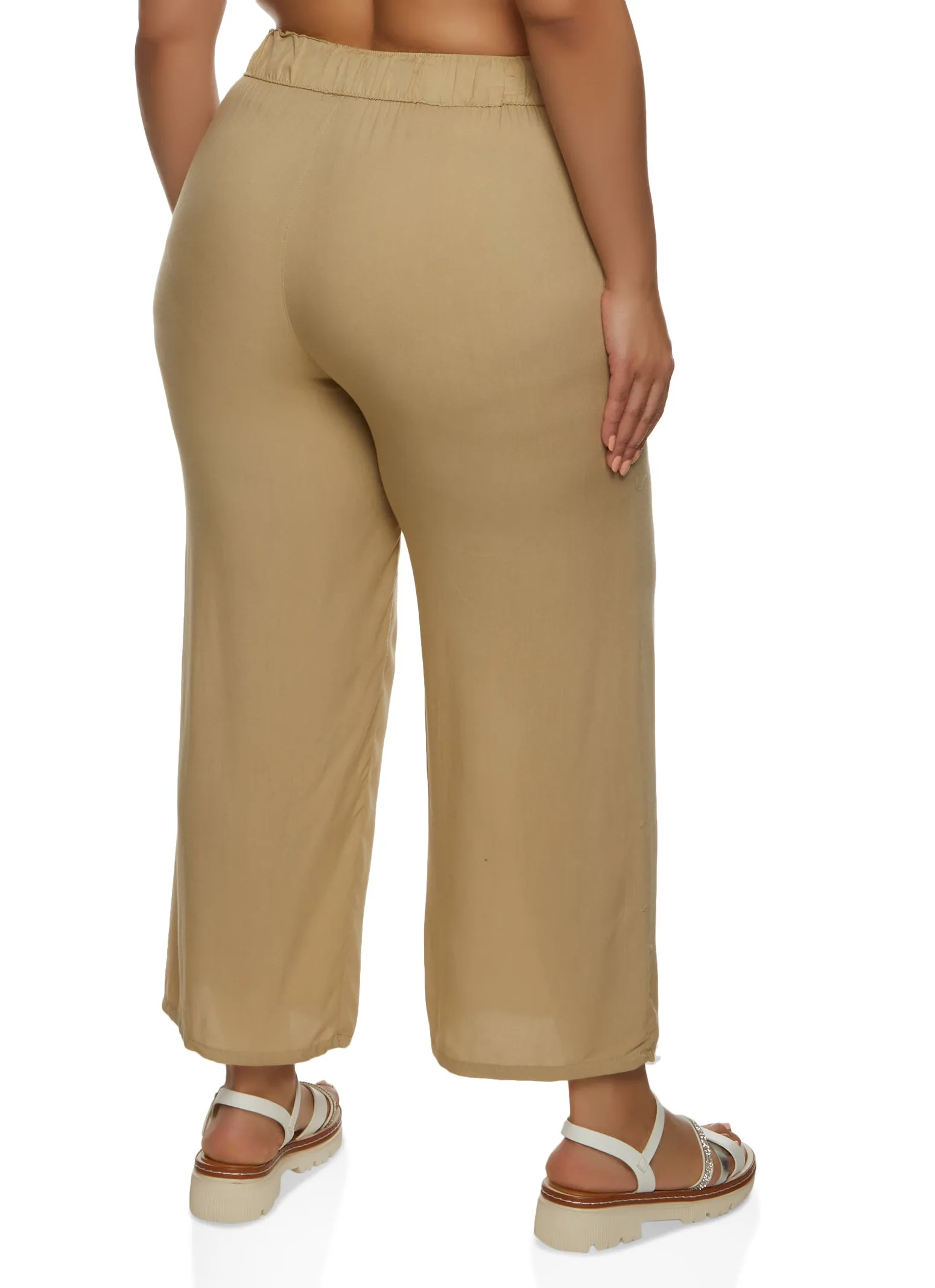 Plus Size Drawstring Palazzo Pants sold by Rainbow product image thumbnail 2