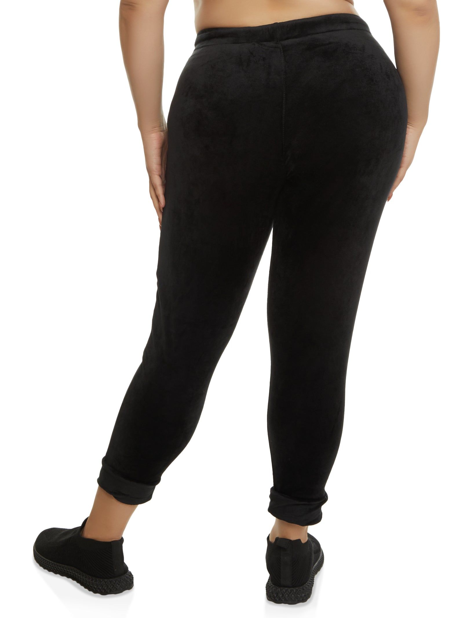 Plus Size Velour High Waisted Joggers sold by Rainbow product image thumbnail 2