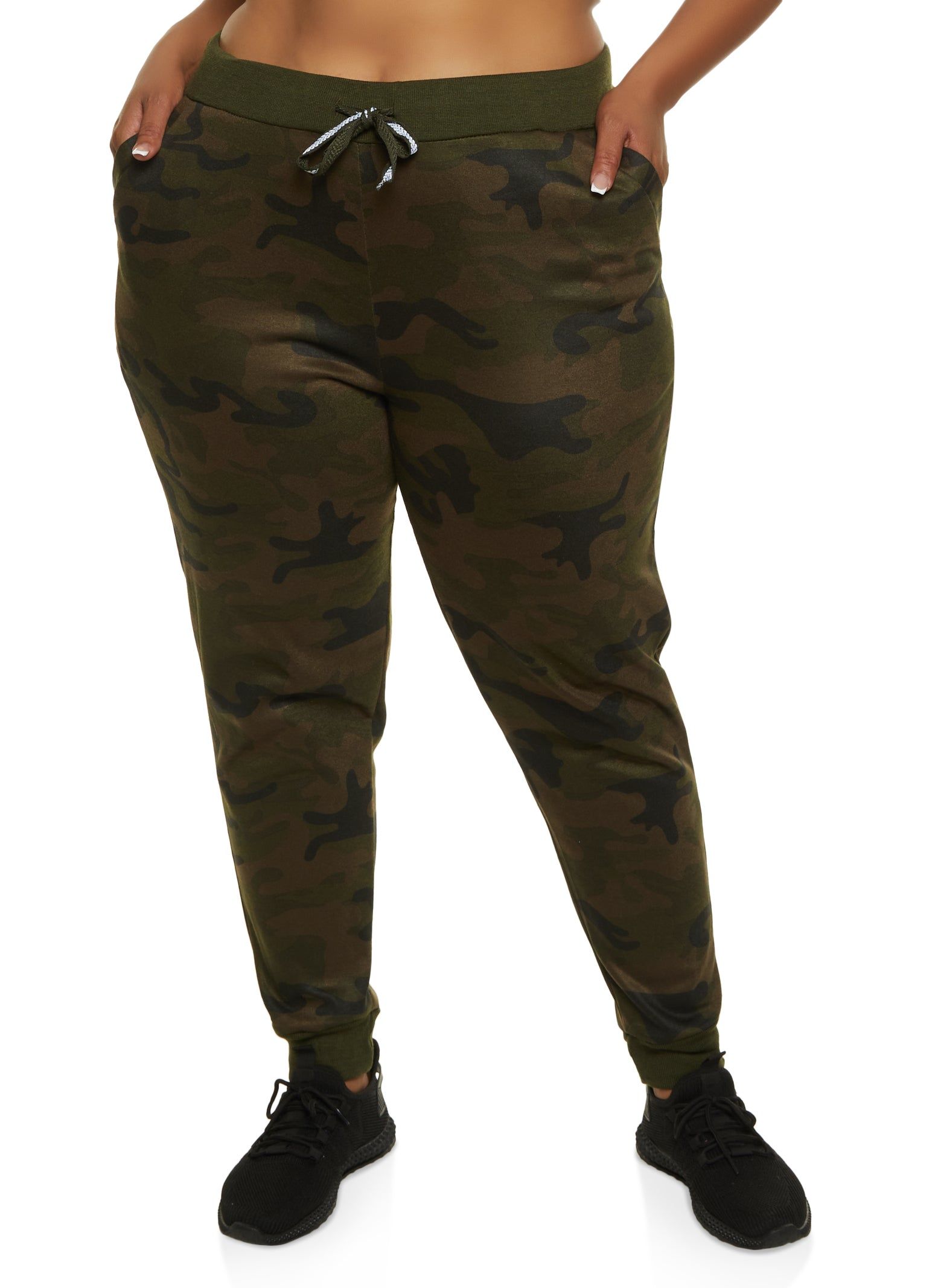 Plus Size Fleece Joggers sold by Rainbow