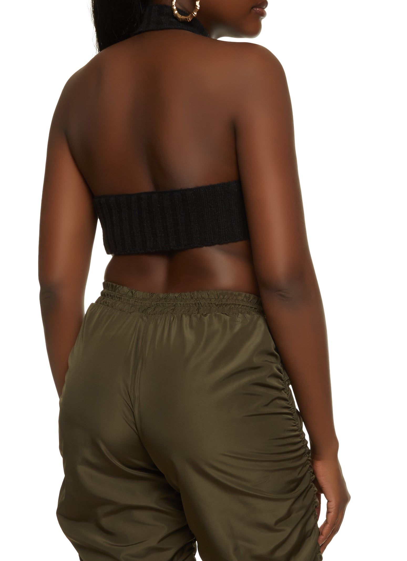 Hanky Hem Mock Neck Halter Top sold by Rainbow product image thumbnail 2