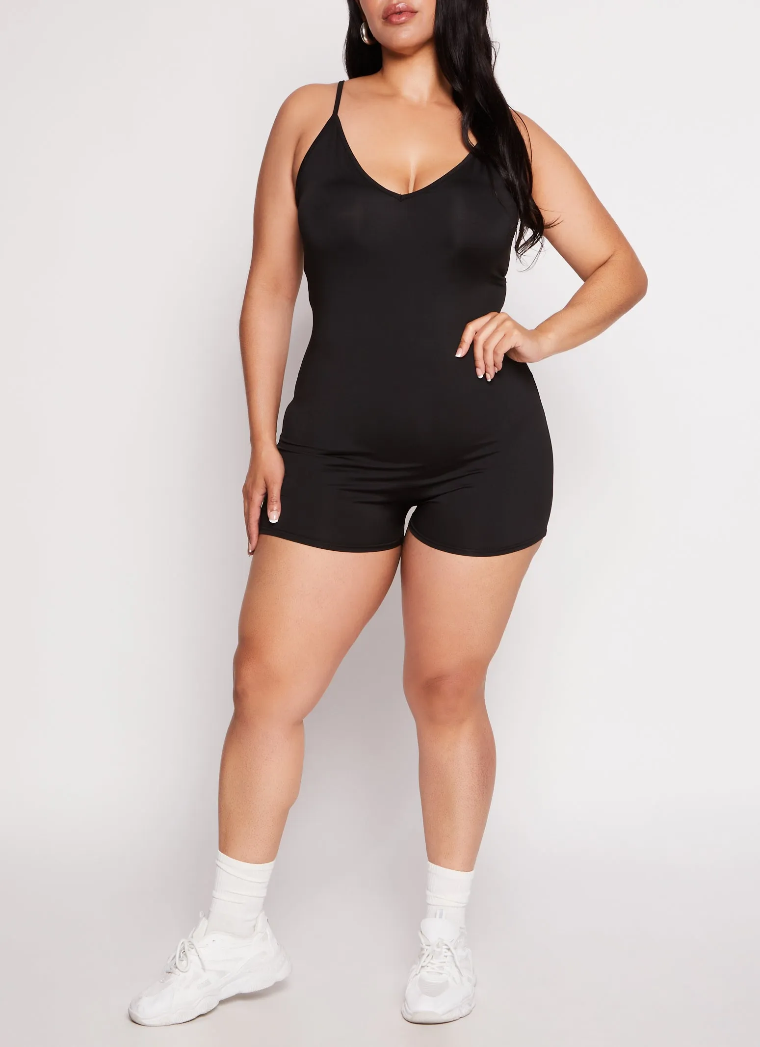 Plus Size Daisy V Neck Romper sold by Rainbow product image thumbnail 2
