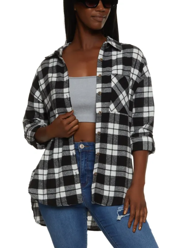 Plaid Long Sleeve Flannel Shirt sold by Rainbow