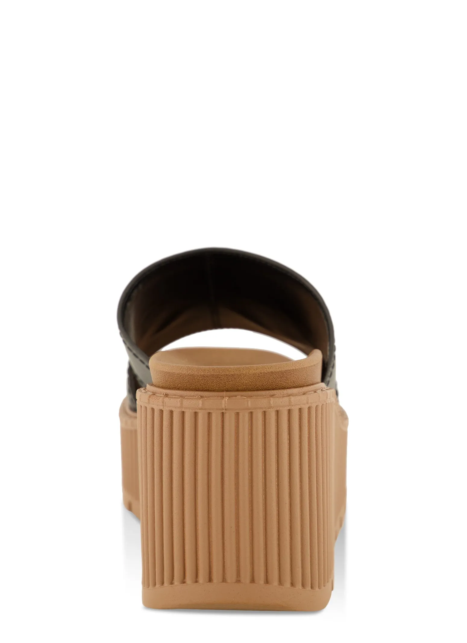 Single Band Slide Platform Wedge Sandals sold by Rainbow product image thumbnail 3