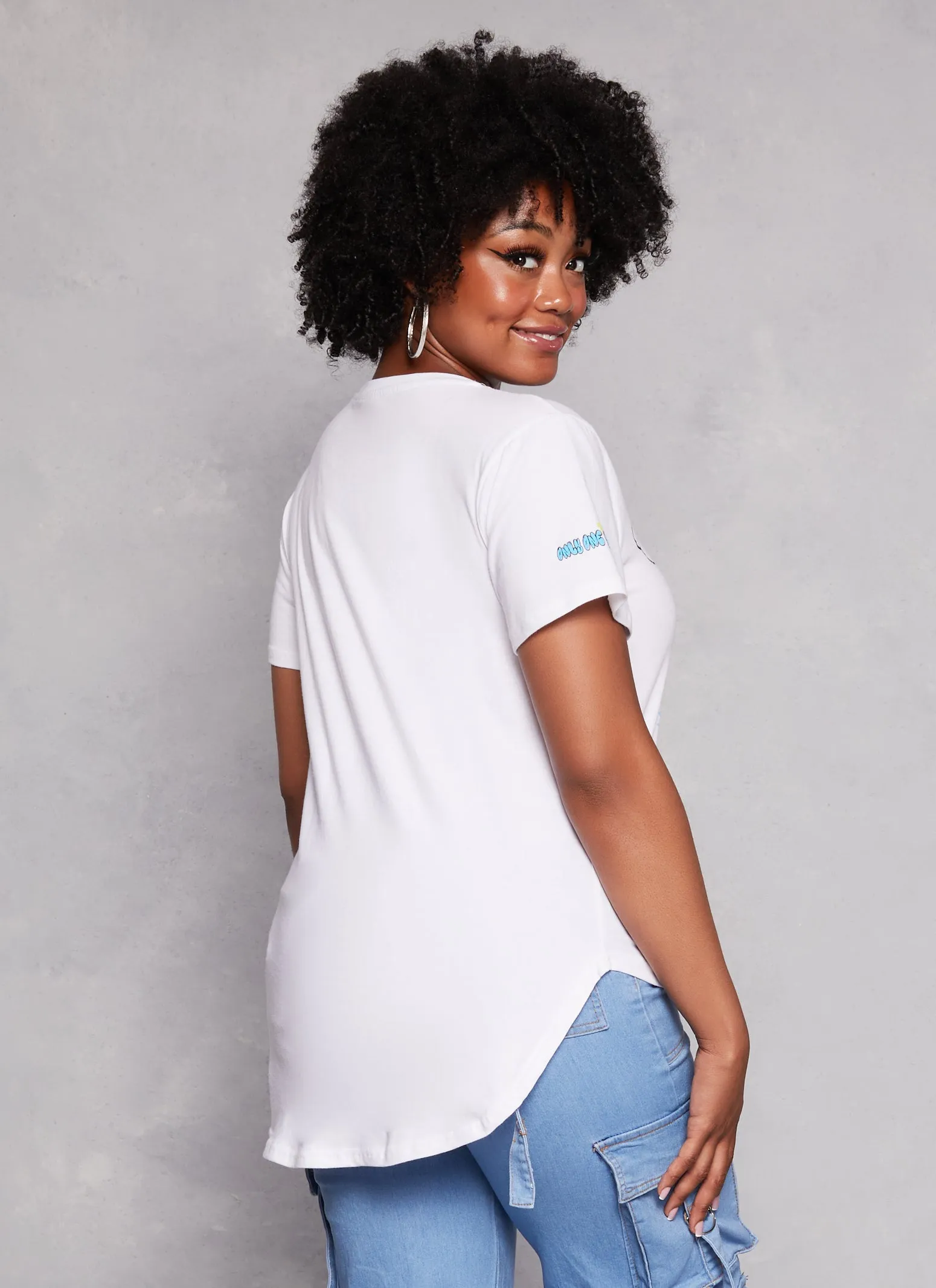 Plus Size Only One You Graffiti Graphic Tee sold by Rainbow product image thumbnail 3