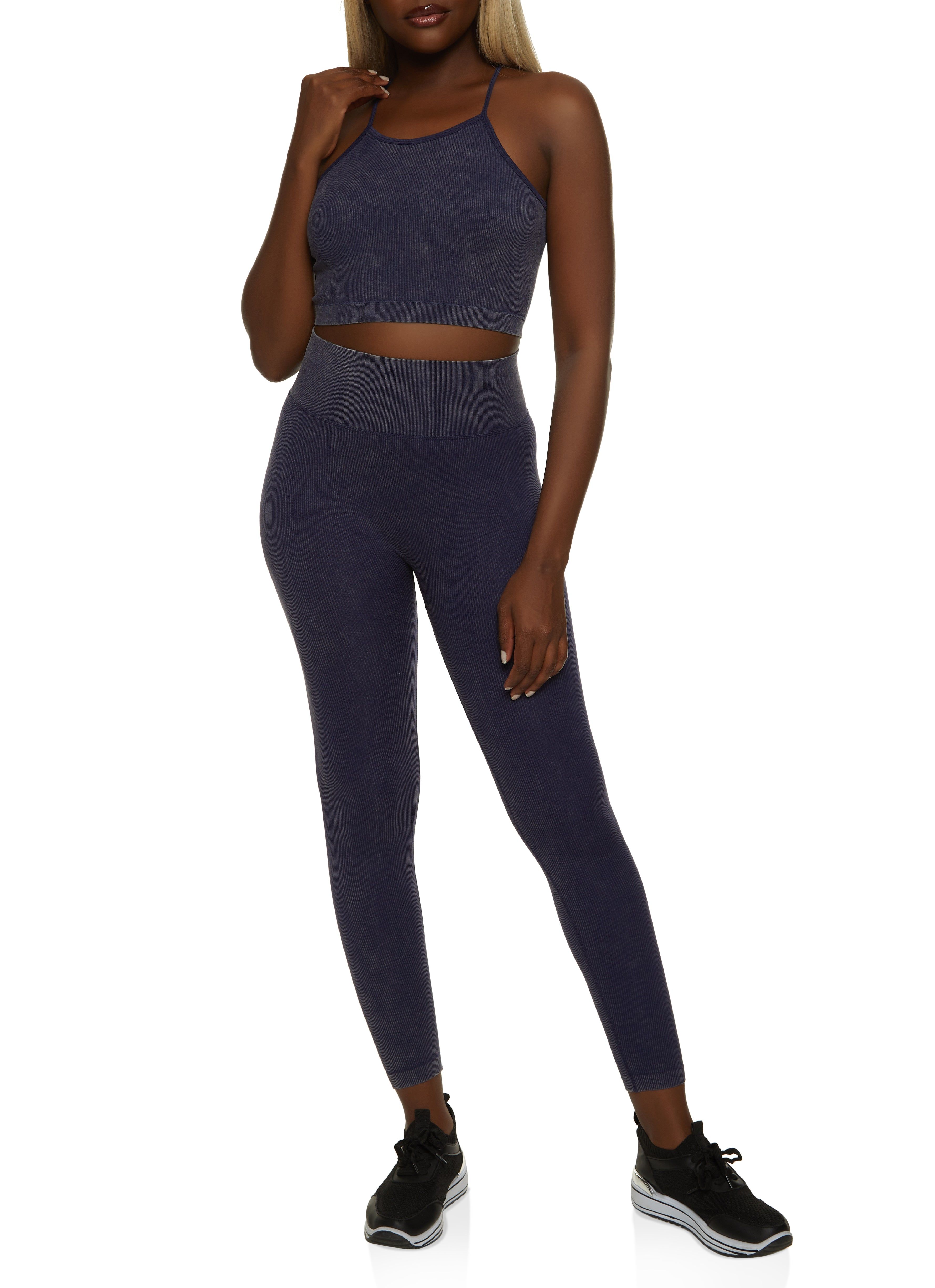 Seamless Compression Rib Racerback Cropped Cami sold by Rainbow product image thumbnail 2