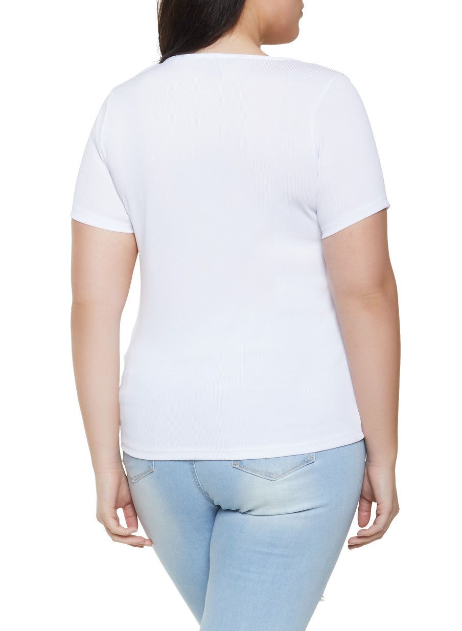 Plus Size Snap Button Top sold by Rainbow product image thumbnail 2