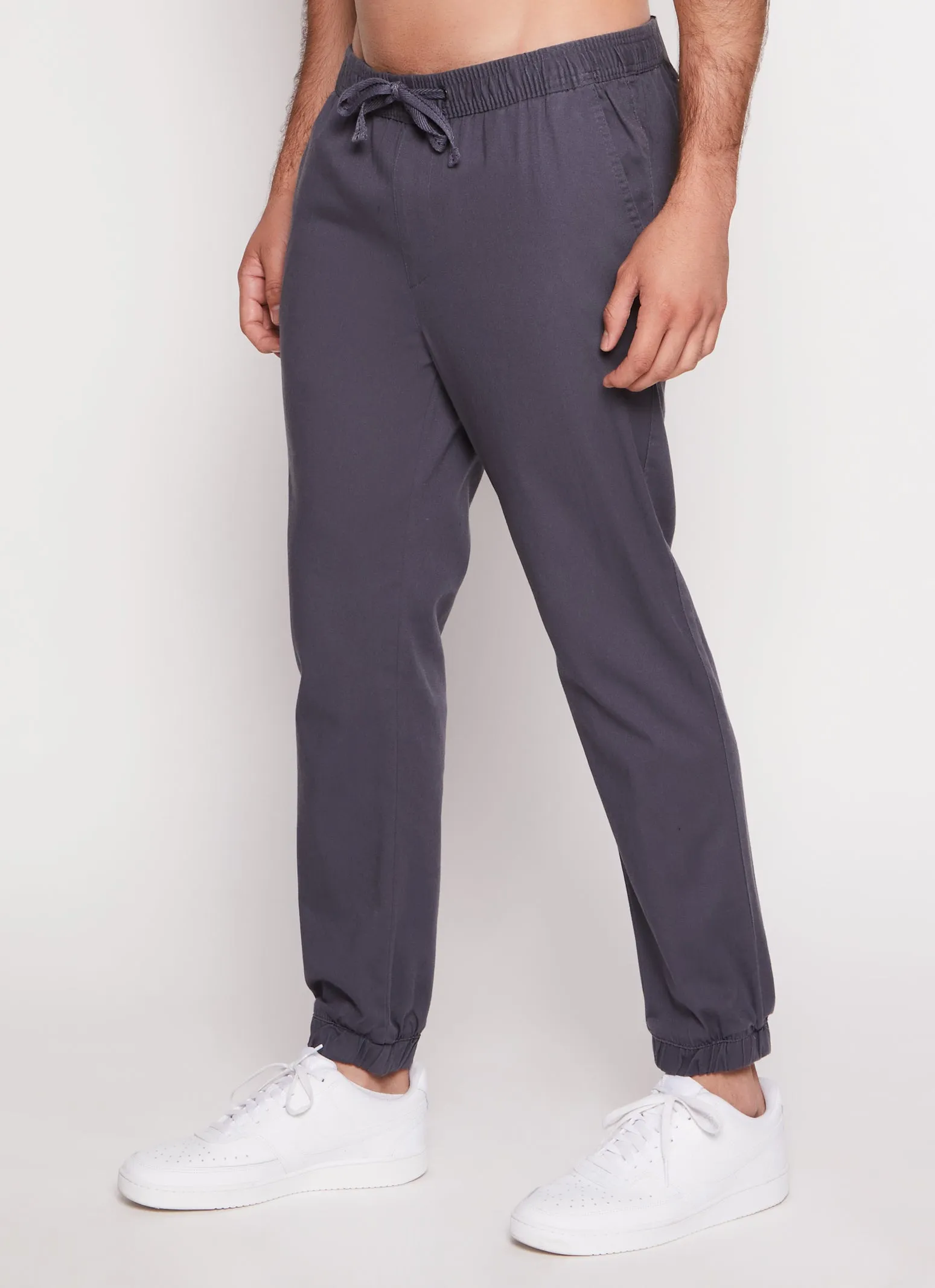 Mens Twill Drawstring Stretch Joggers sold by Rainbow product image thumbnail 2