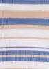 Rib Knit Striped Scoop Neck Crop Top sold by Rainbow