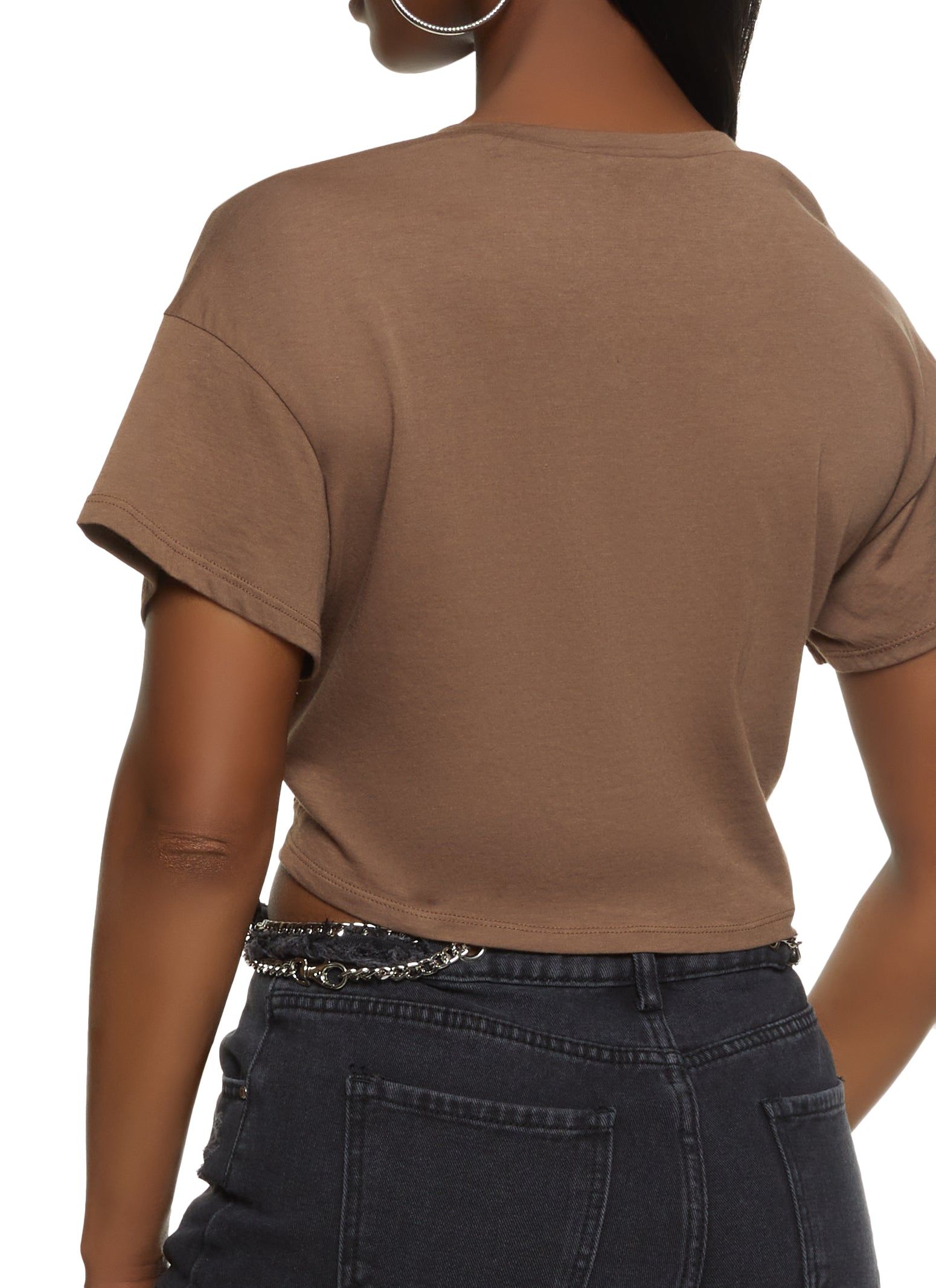 Basic Tie Front Tee sold by Rainbow product image thumbnail 2