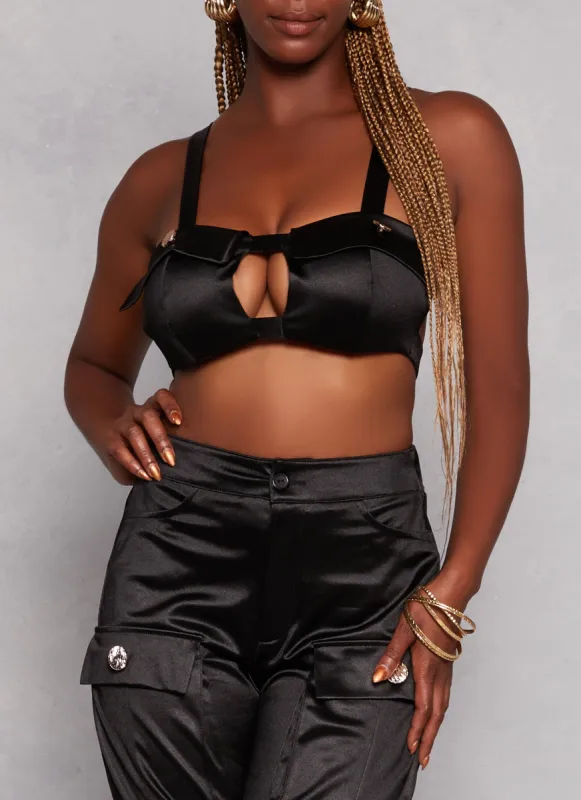 Keyhole Front Bustier Top sold by Rainbow