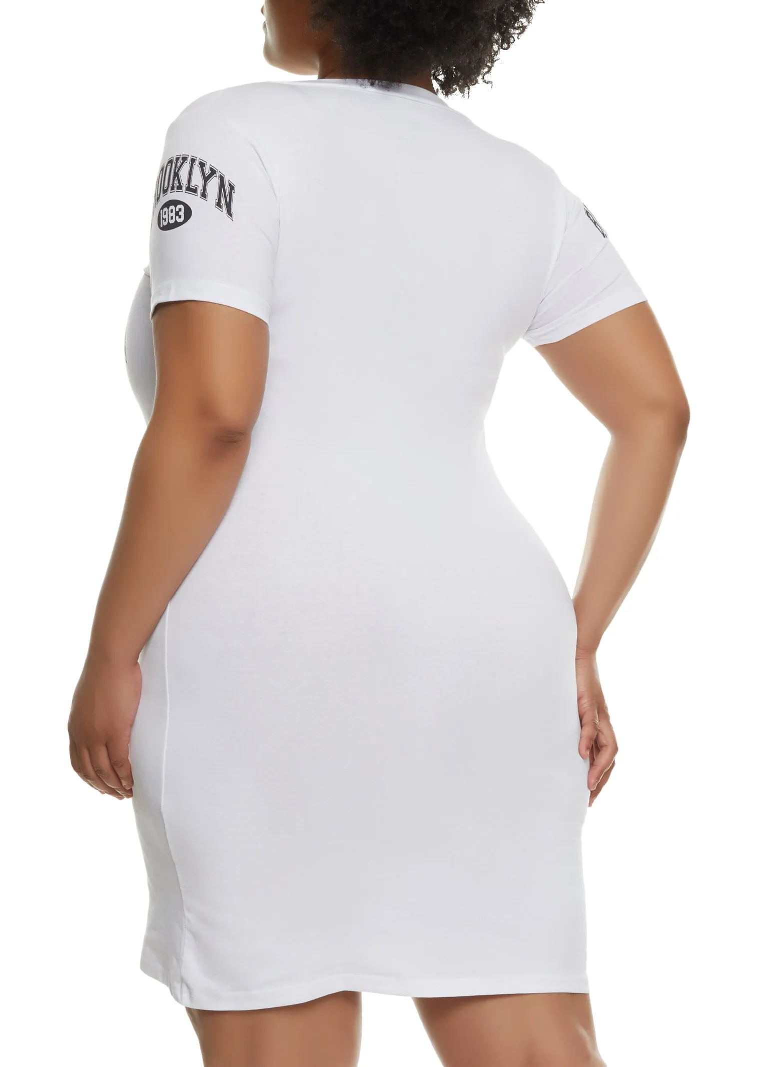 Plus Size Brooklyn 1983 T Shirt Dress sold by Rainbow product image thumbnail 3