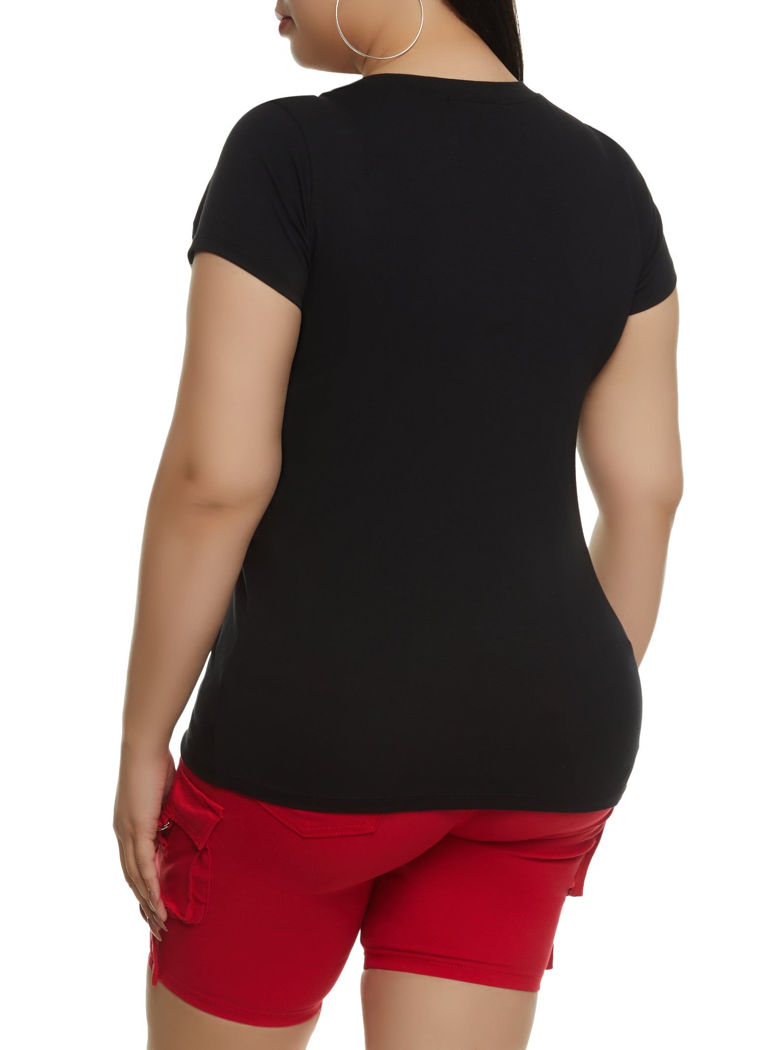 Plus Size V Neck Tee sold by Rainbow product image thumbnail 2