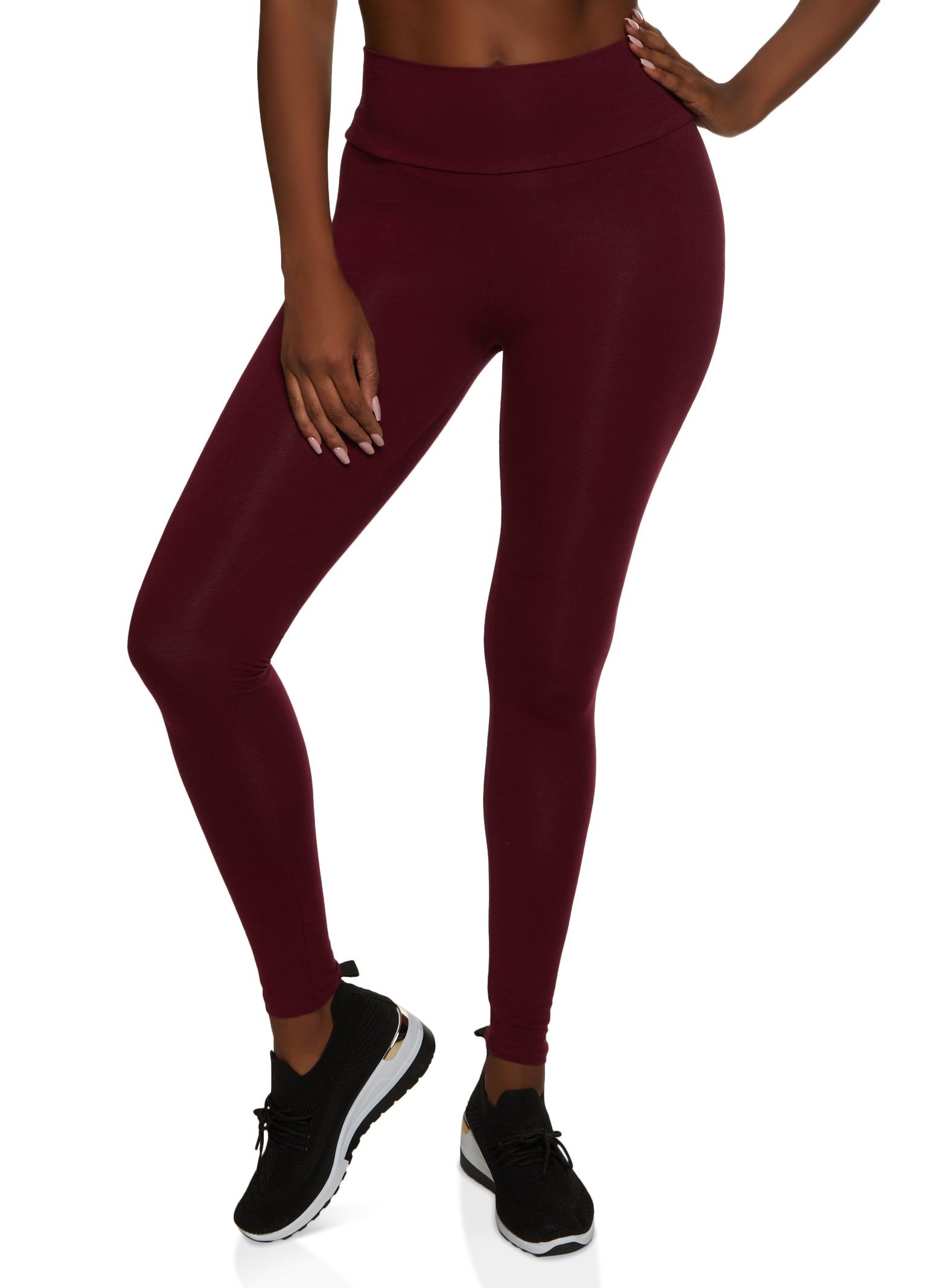 Solid High Rise Leggings sold by Rainbow