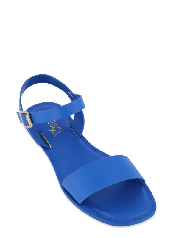 Single Band Buckle Ankle Strap Sandals sold by Rainbow