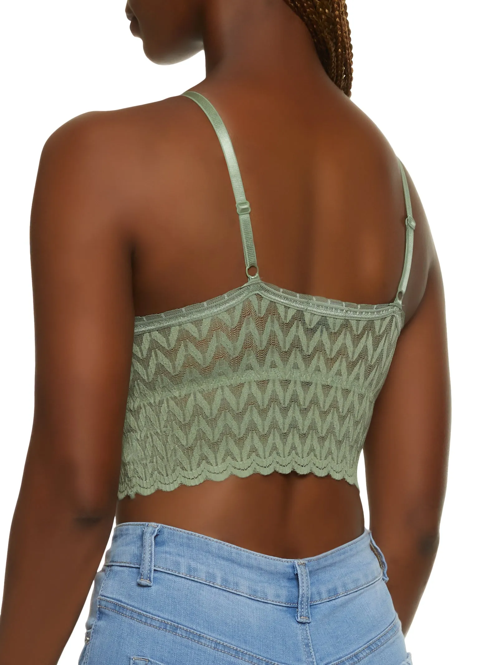Scalloped Trim Lace Bralette Top sold by Rainbow product image thumbnail 2