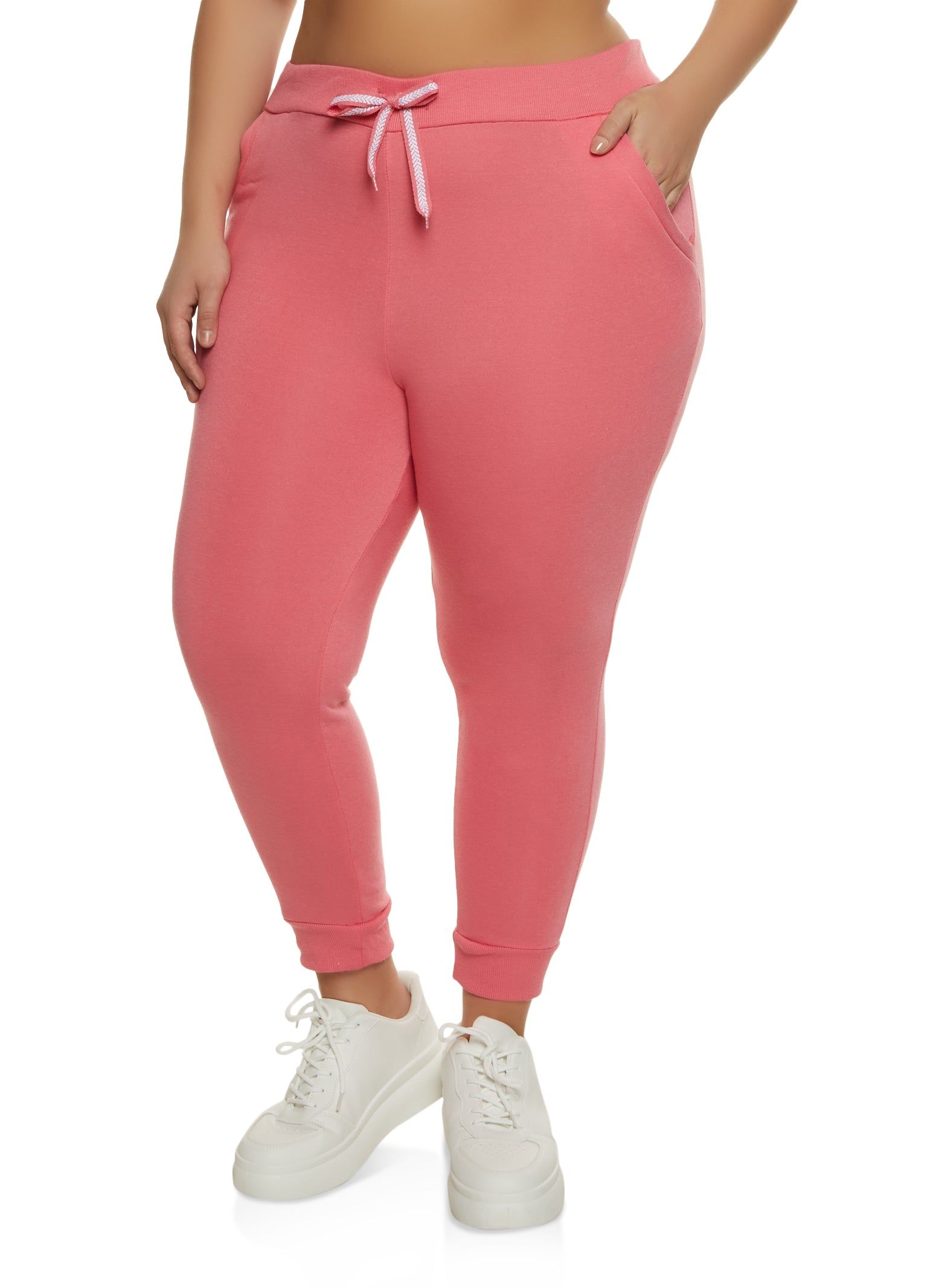 Plus Size Fleece Joggers sold by Rainbow