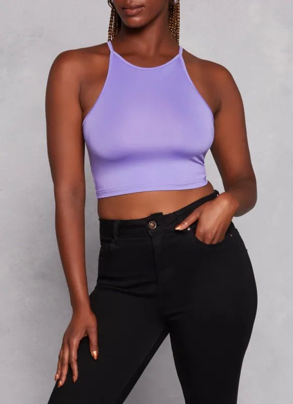 Daisy High Neck Cropped Cami sold by Rainbow