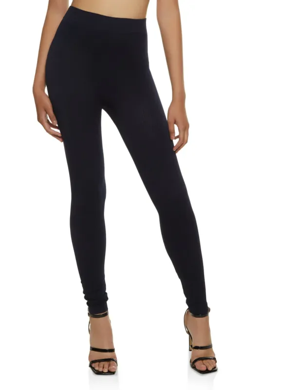 Solid Seamless Ribbed Leggings sold by Rainbow