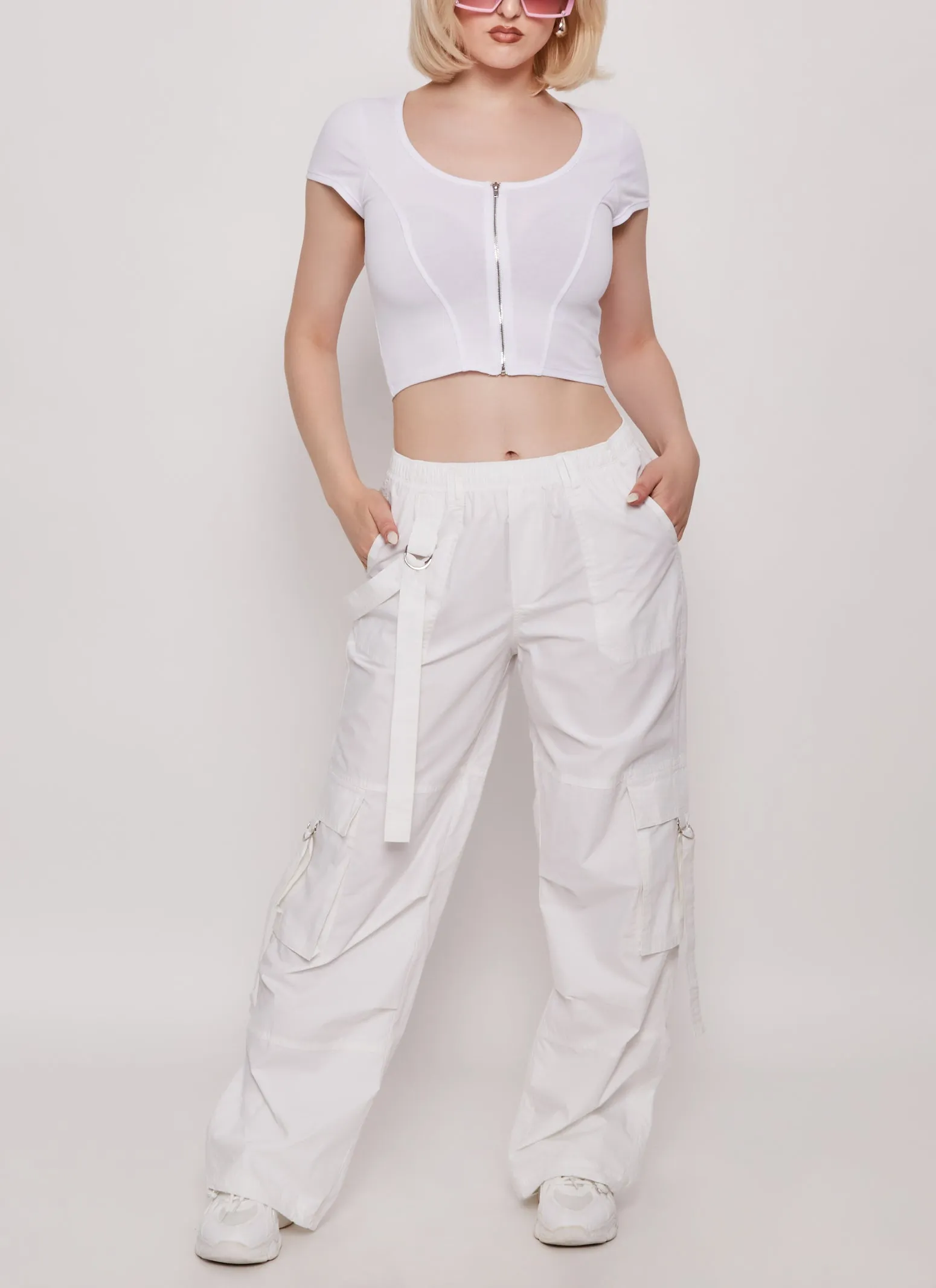 Haute Monde Parachute Pants sold by Rainbow