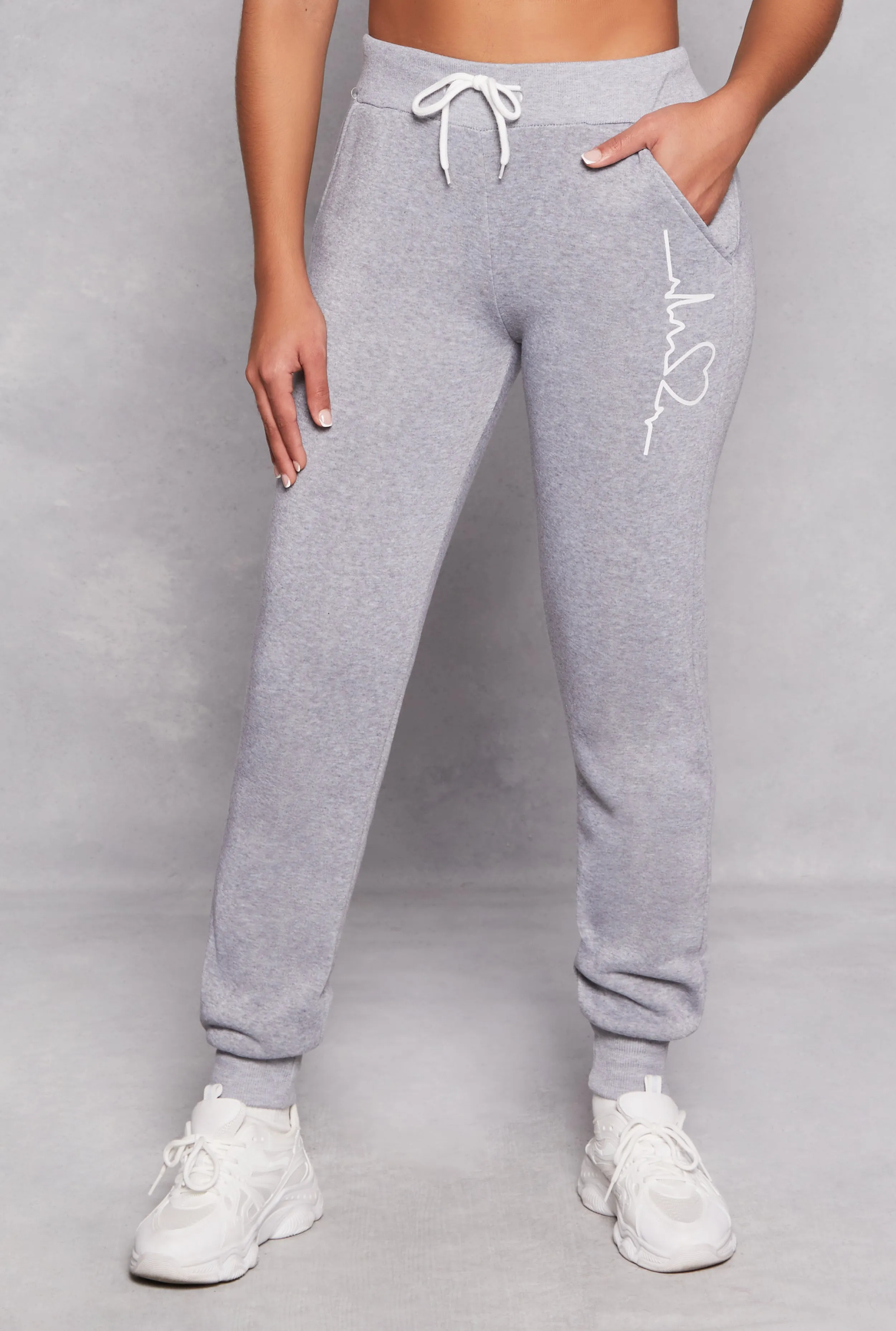 Heartbeat Graphic Joggers sold by Rainbow product image thumbnail 2