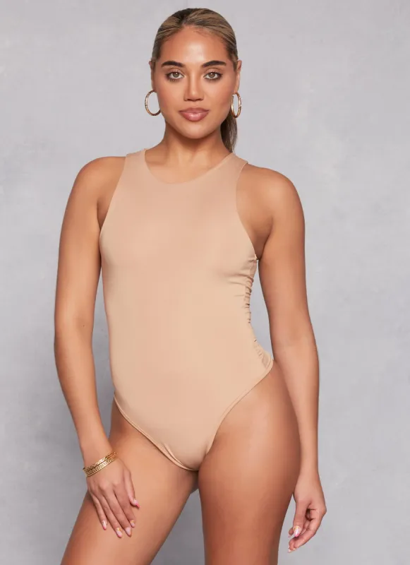 Daisy Solid Racerback Tank Bodysuit sold by Rainbow