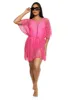 Fishnet Tie Waist Belted Cover Up Top sold by Rainbow
