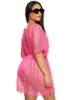 Fishnet Tie Waist Belted Cover Up Top sold by Rainbow