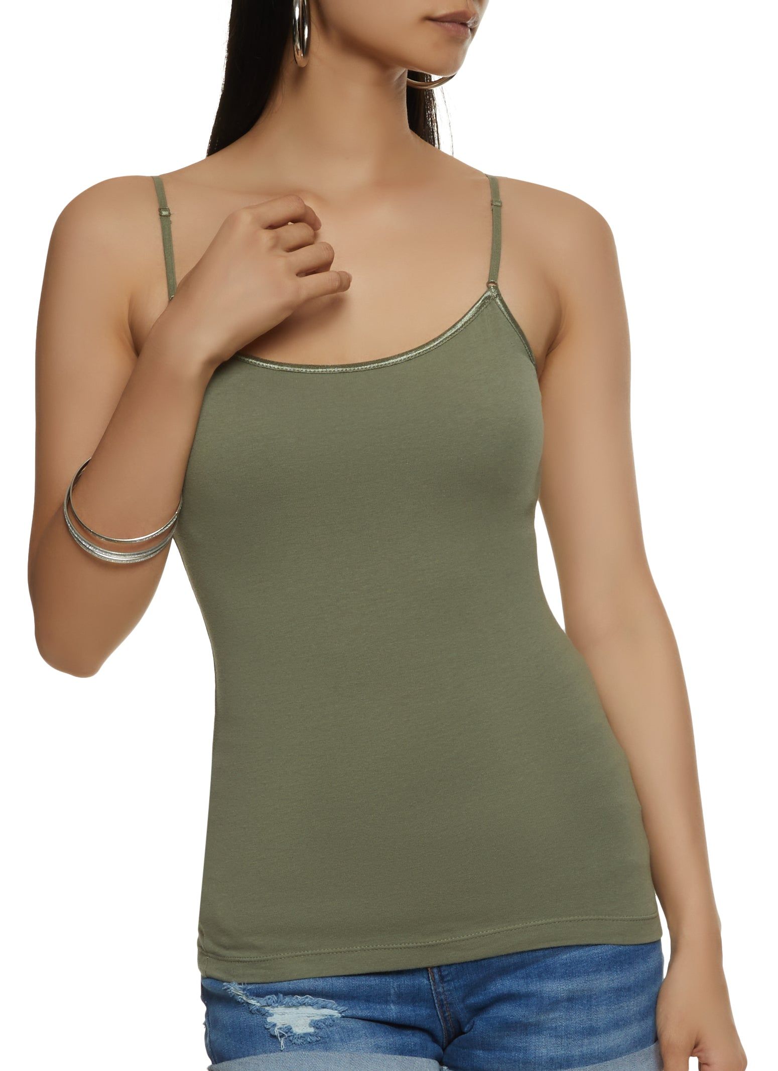 Solid Shelf Bra Cami sold by Rainbow