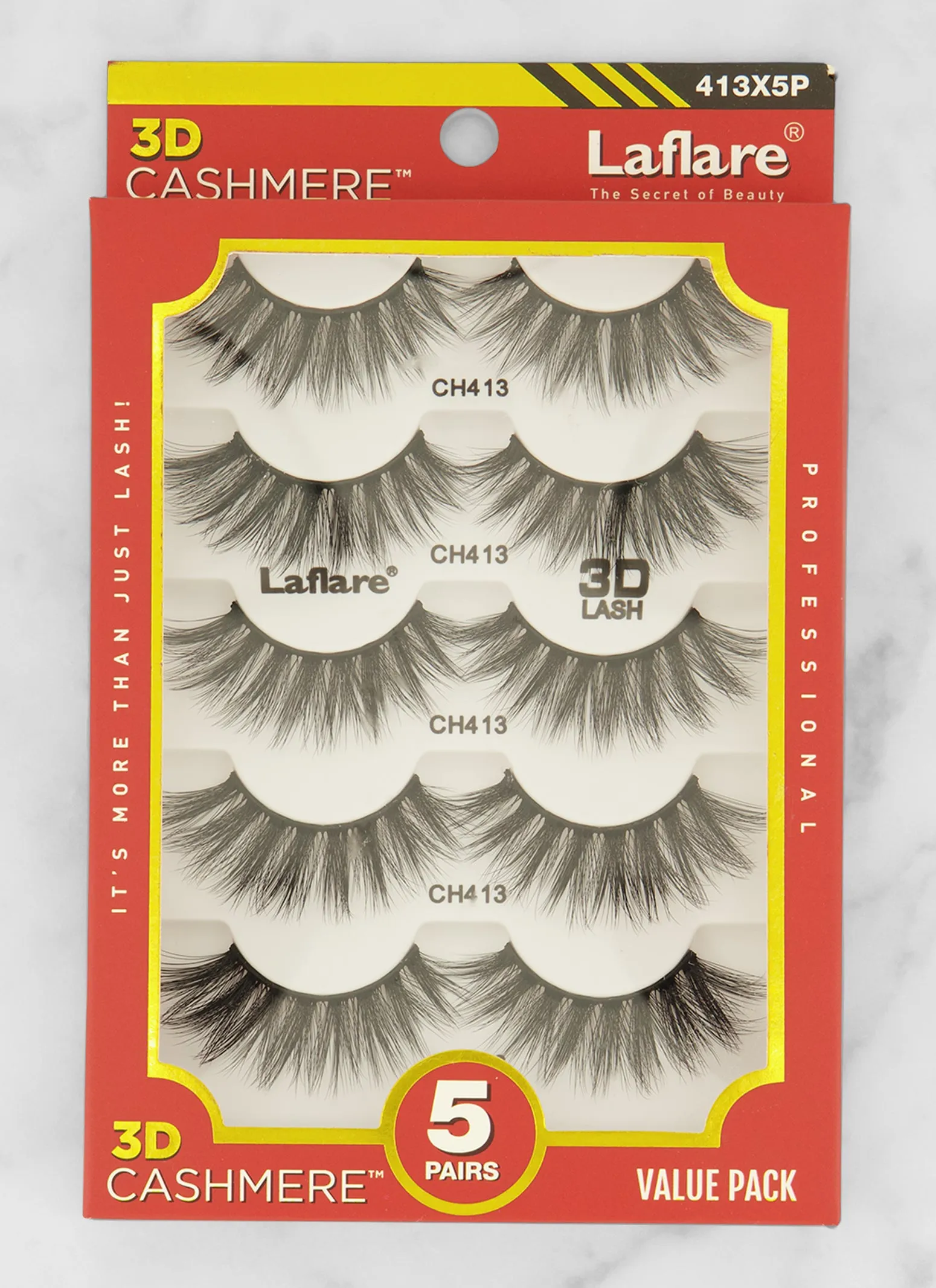 Laflare 3D Cashmere Eyelashes 5 Pack sold by Rainbow
