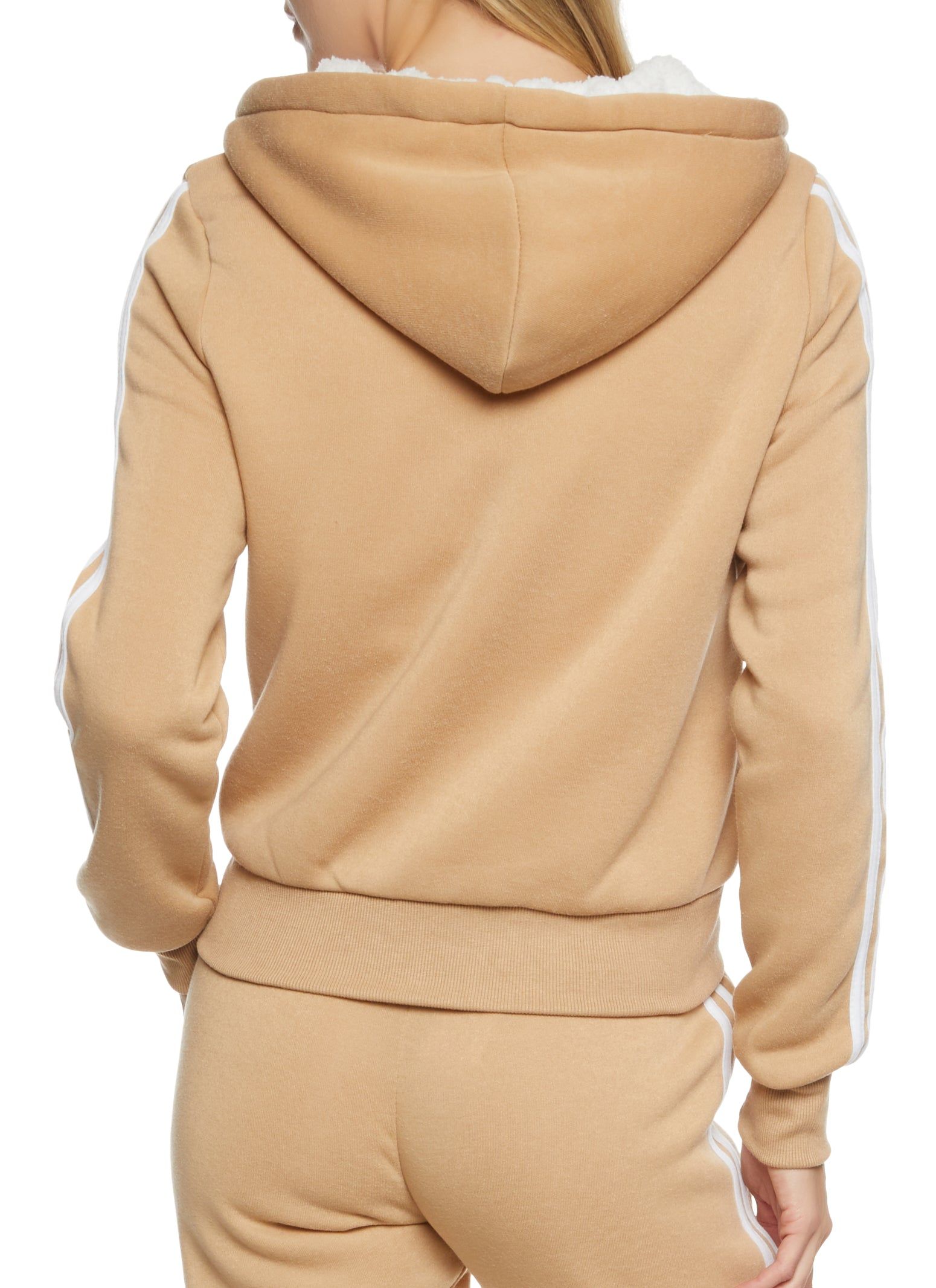 Varsity Stripe Zip Front Hoodie sold by Rainbow product image thumbnail 3