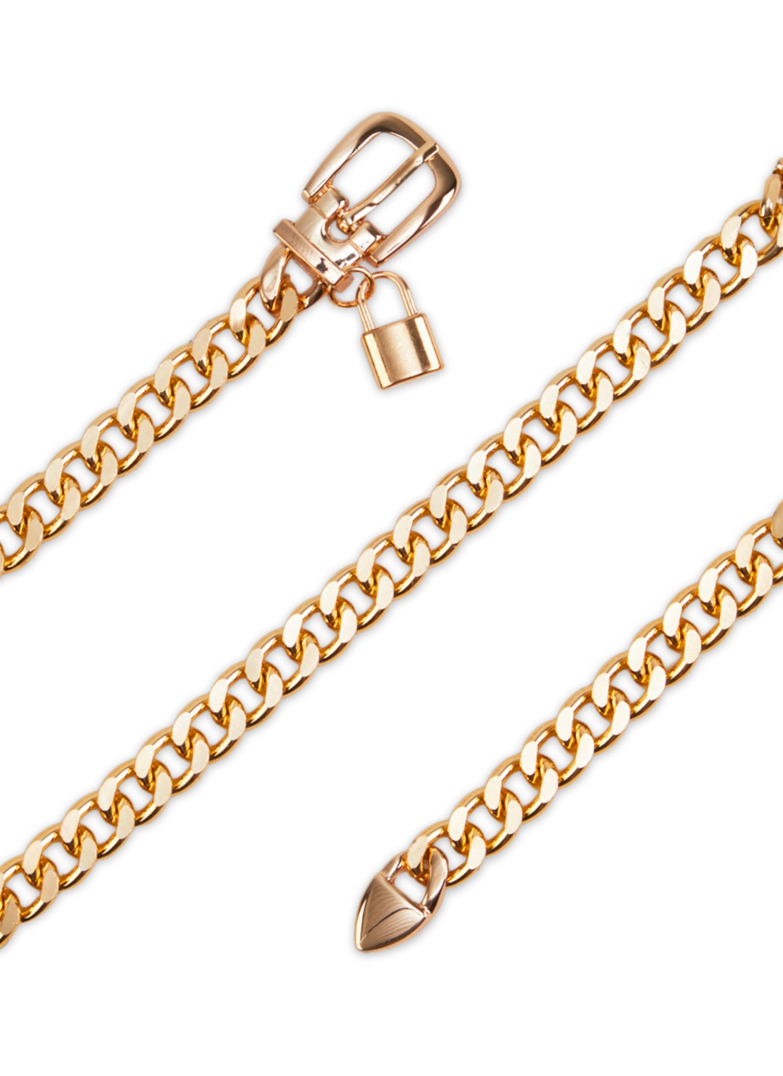 Curb Chain Lock Detail Belt sold by Rainbow product image thumbnail 2