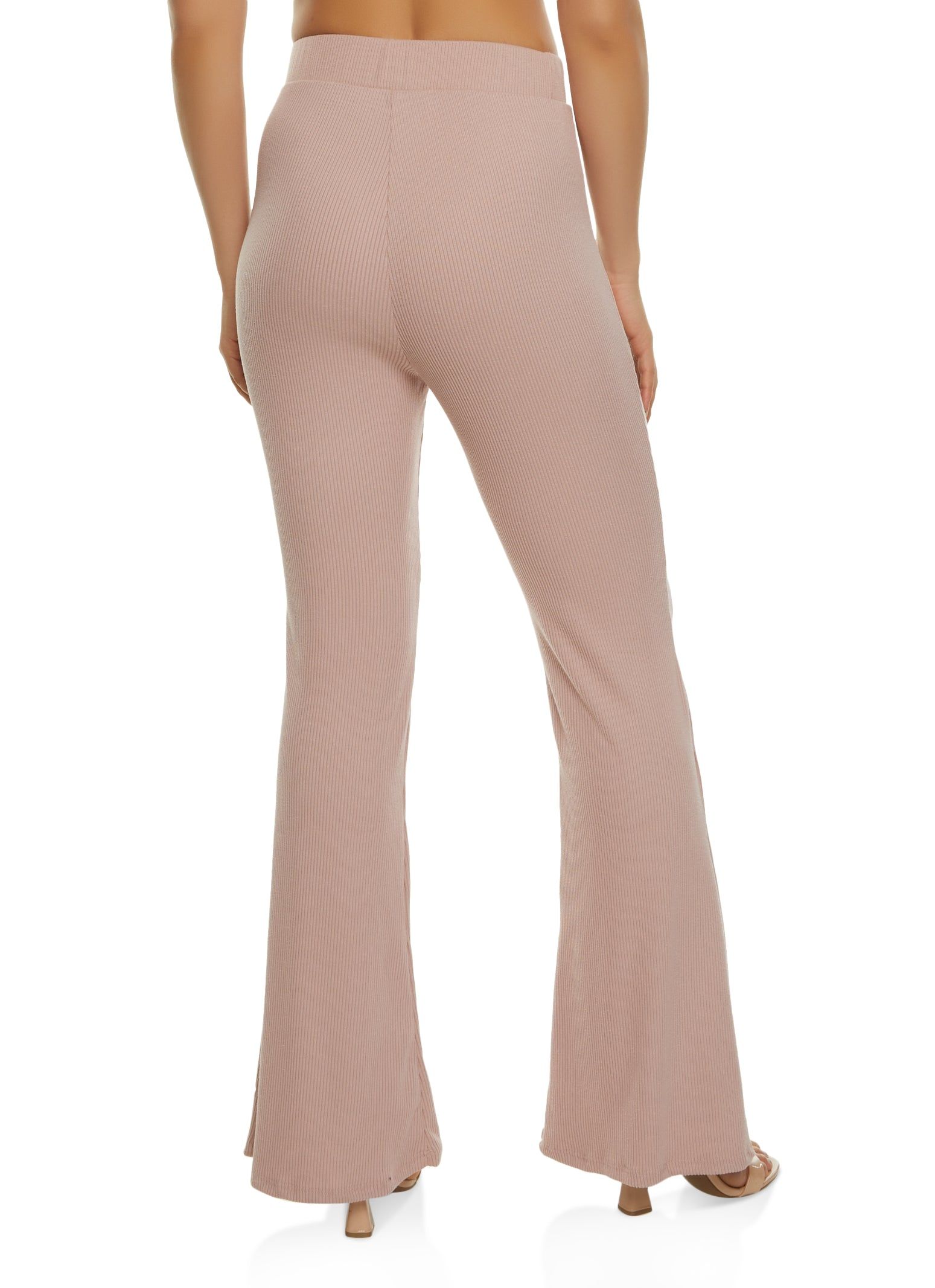 Basic Ribbed High Waist Flare Pants sold by Rainbow product image thumbnail 2