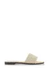 Studded Trim Rhinestone Single Band Slide Sandals sold by Rainbow