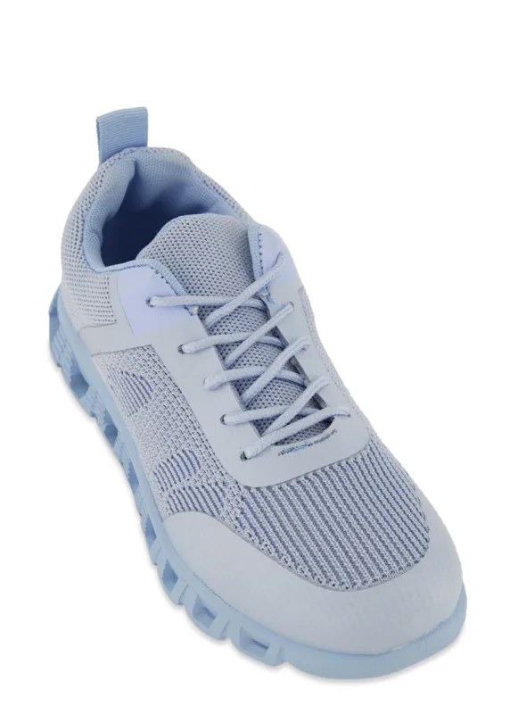 Textured Sole Lace Up Sneakers sold by Rainbow