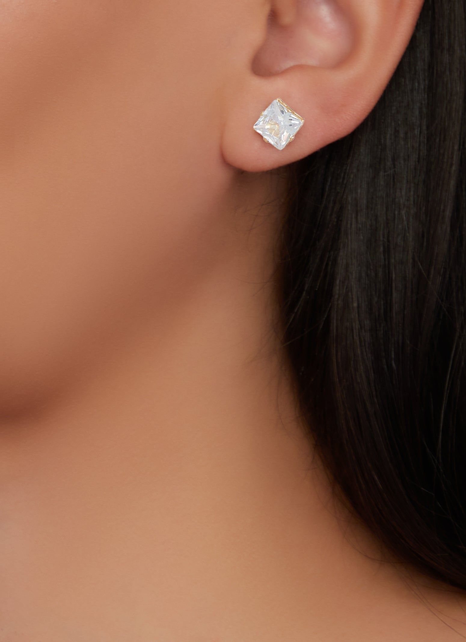 Set of 10 Assorted Cubic Zirconia Stud Earrings sold by Rainbow product image thumbnail 2