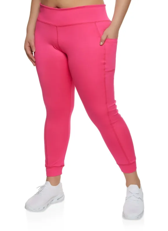 Plus Size Cell Phone Pocket Active Leggings sold by Rainbow