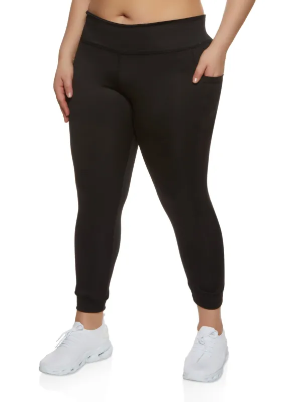 Plus Size Cell Phone Pocket Active Leggings sold by Rainbow