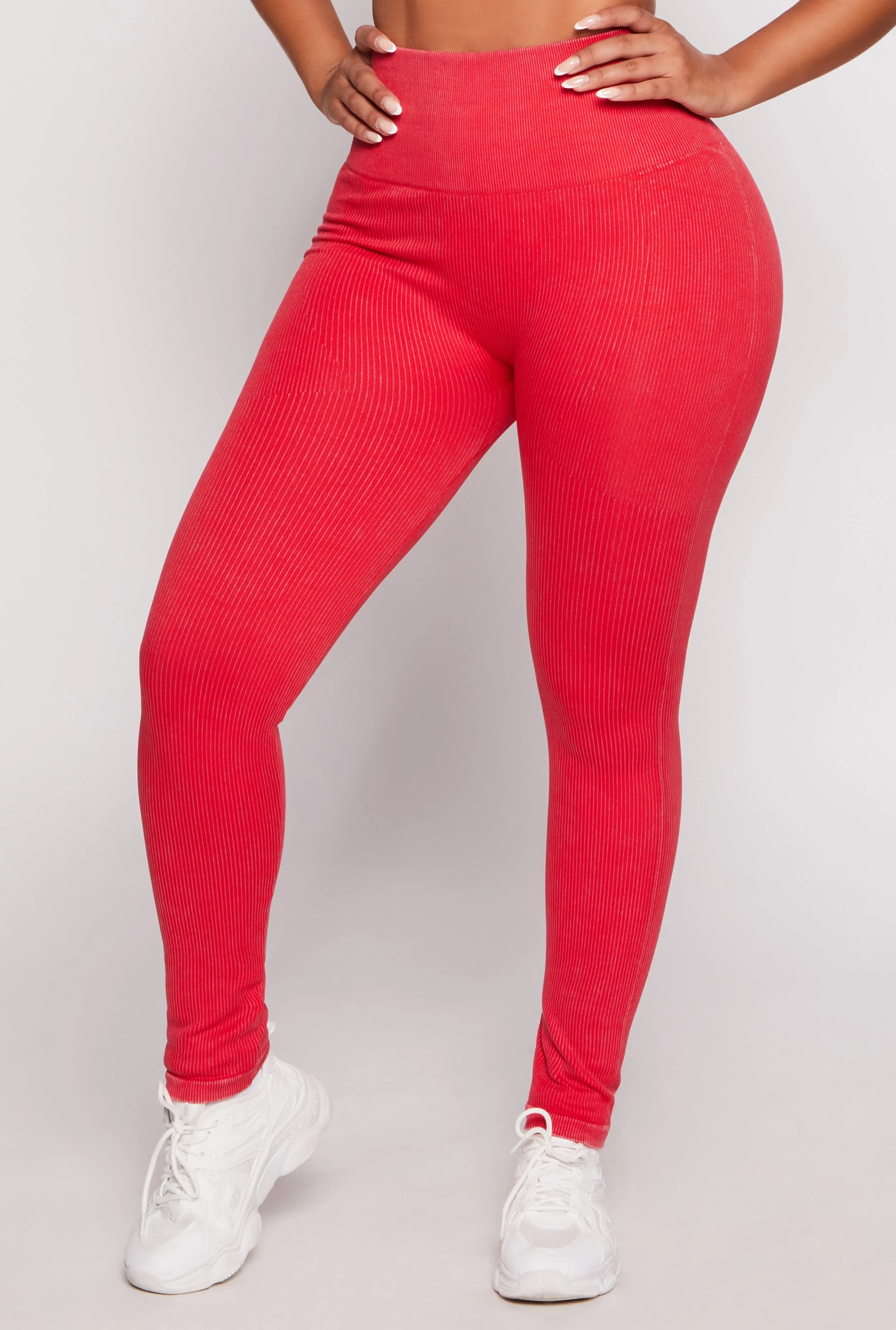 Daisy Seamless Ribbed High Waisted Leggings sold by Rainbow product image thumbnail 2