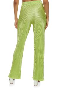 Plisse High Waist Wide Leg Pants sold by Rainbow