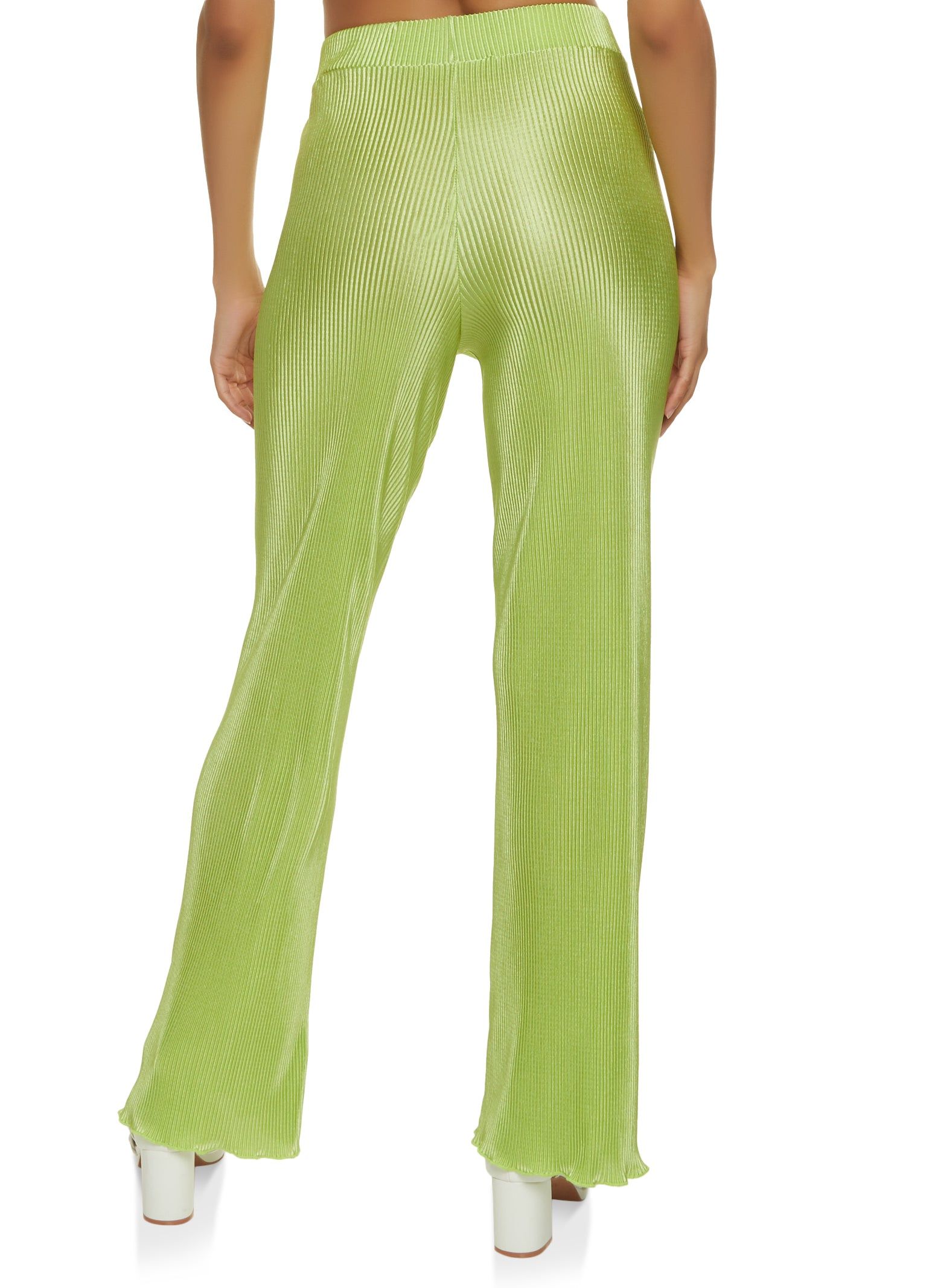 Plisse High Waist Wide Leg Pants sold by Rainbow product image thumbnail 2