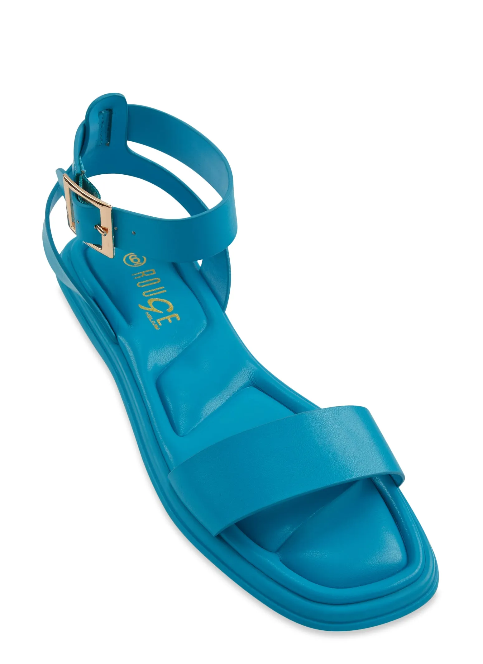 Quilted Sole Ankle Strap Sandals sold by Rainbow