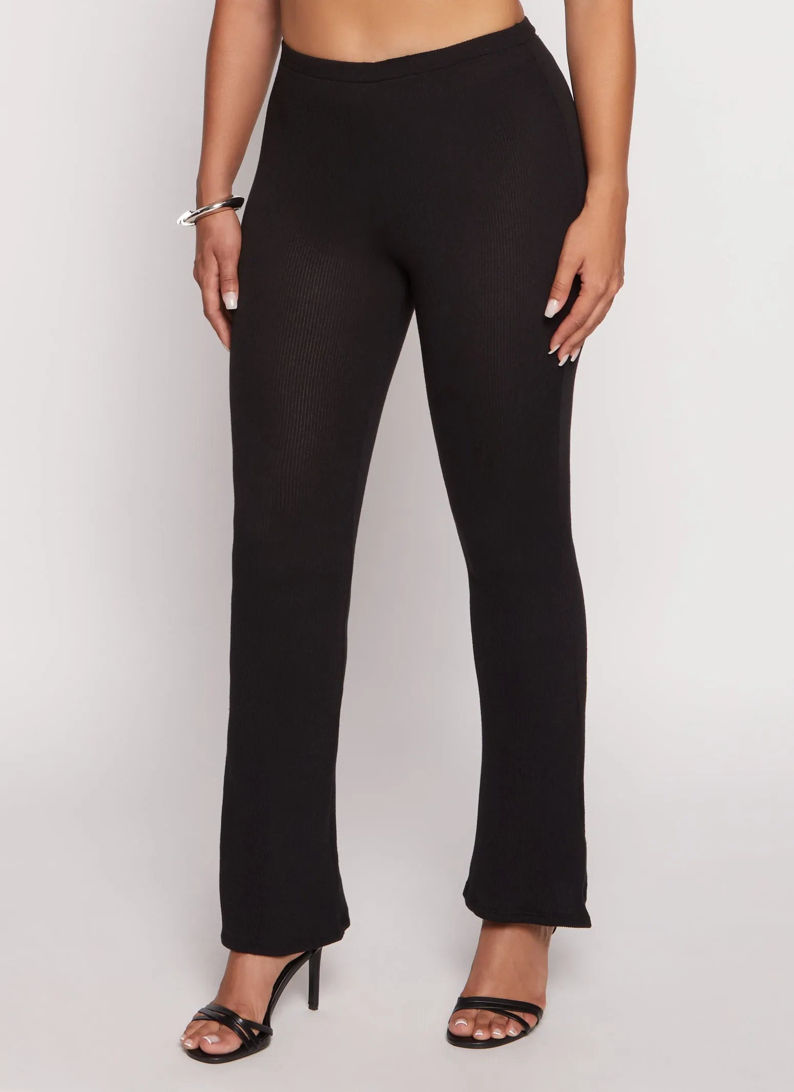 Ribbed Knit Pull On Boot Cut Pants sold by Rainbow product image thumbnail 3