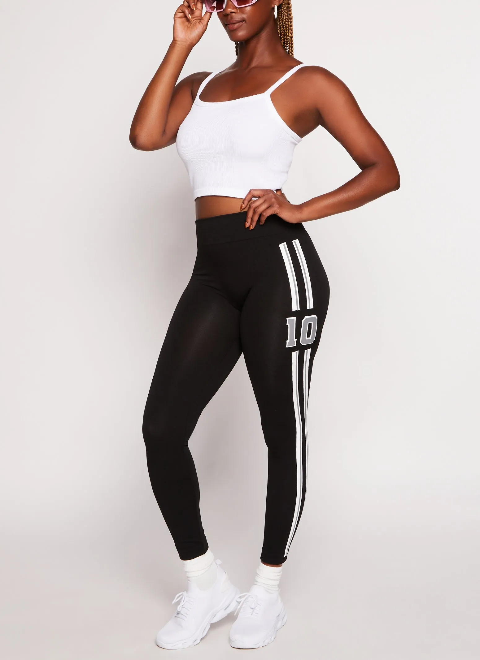 10 Varsity Striped Leggings sold by Rainbow